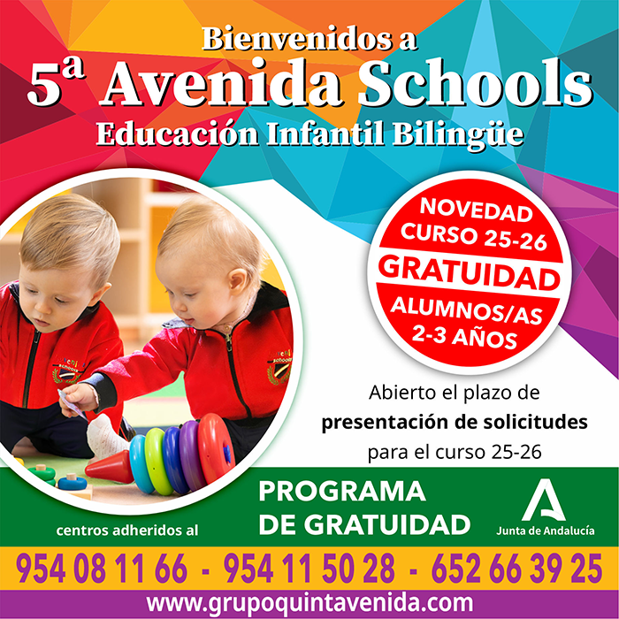 alumnos de las escuelas infantiles bilingües 5ª Avenida Schools
