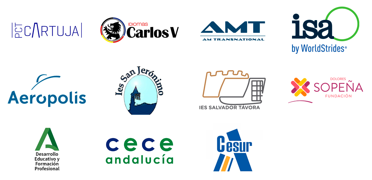 collage with the logos of the institutions collaborating with the nursery schools